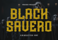 Black Savero Font - Featured Image