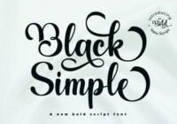 Black Simple Font - Featured Image