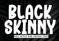 Black Skinny Font - Featured Image