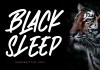 Black Sleep Font - Featured Image