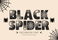 Black Spider Font - Featured Image