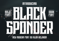 Black Sponder Font - Featured Image