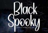 Black Spooky Font - Featured Image
