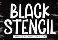 Black Stencil Font - Featured Image