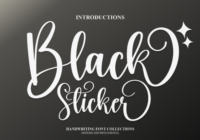 Black Sticker Font - Featured Image