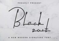 Black Suit Font - Featured Image