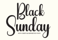 Black Sunday Font - Featured Image