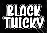 Black Thicky Font - Featured Image