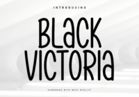 Black Victoria Font - Featured Image