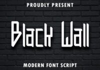 Black Wall Font - Featured Image
