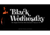 Black Wednesday Font - Featured Image