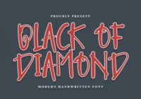Black of Diamond Font - Featured Image