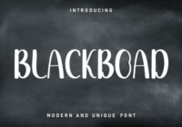 Blackboad Font - Featured Image