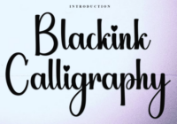 Blackink Calligraphy Font - Featured Image