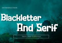 Blackletter and Serif Font - Featured Image