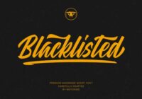 Blacklisted Font - Featured Image