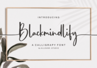 Blackmindlify Font - Featured Image