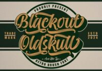 Blackout Oldskull Font - Featured Image