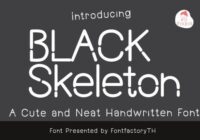 Blackskeleton Font - Featured Image