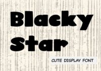 Blacky Star Font - Featured Image