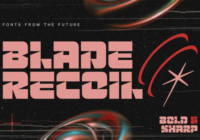 Blade Recoil Font - Featured Image