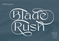 Blade Rush Font - Featured Image