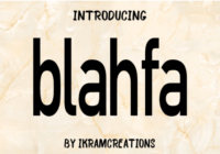Blahfa Font - Featured Image