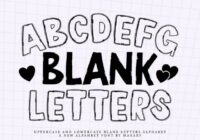Blank Letters Font - Featured Image