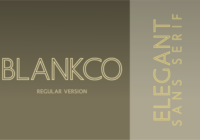 Blankco Outline Regular Font - Featured Image
