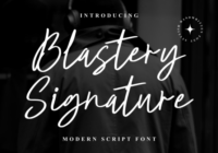 Blastery Signature Font - Featured Image