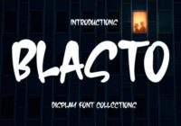 Blasto Font - Featured Image