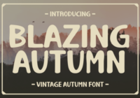 Blazing Autumn Font - Featured Image