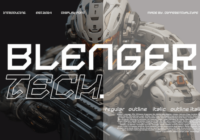 Blenger Tech Font - Featured Image
