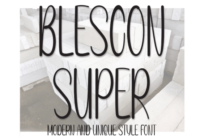 Blescon Super Font - Featured Image