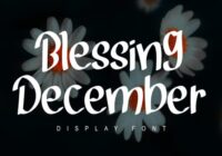 Blessing December Font - Featured Image