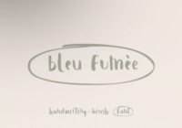 Bleu Fumèe Font - Featured Image