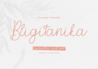 Bligitanika Font - Featured Image