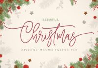 Blissful Christmas Font - Featured Image
