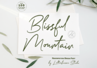 Blissful Mountain Font - Featured Image