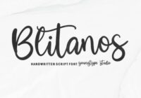 Blitanos Font - Featured Image