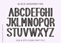 Block Handwriting Font - Featured Image