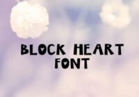 Block Heart Font - Featured Image
