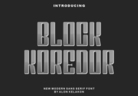 Block Koredor Font - Featured Image