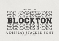 Blockton Stacked Font - Featured Image