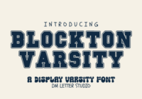 Blockton Varsity Font - Featured Image