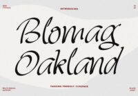 Blomag Oakland Font - Featured Image