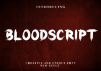 Bloodscript Font - Featured Image