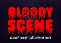 Bloody Scene Font - Featured Image