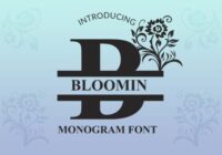 Bloomin Monogram Font - Featured Image