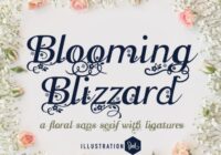 Blooming Blizzard Font - Featured Image